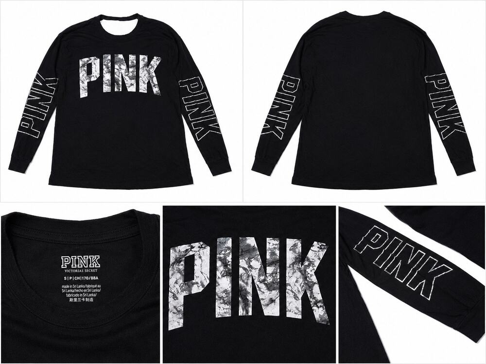 Título (80 caracteres aprox.)PINK Victoria’s Secret Black Long Sleeve
